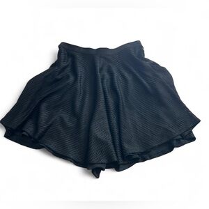 Alexander wang textured ruffle black layered mini skirt 0